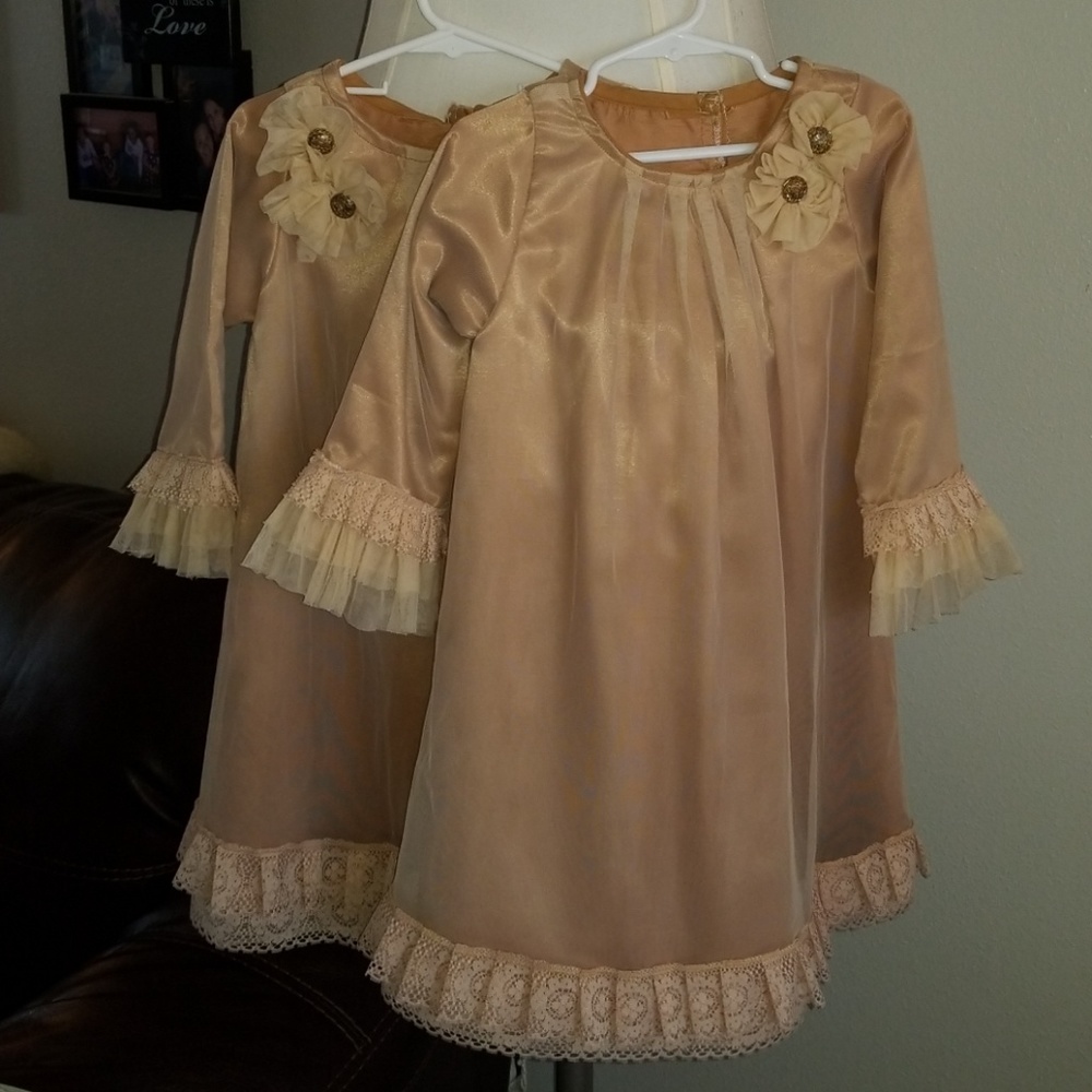 🧡1 left! Custom made Gold dresses🧡